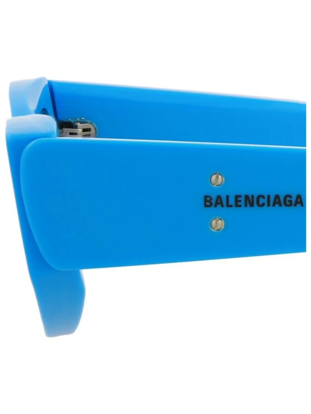New Balenciaga Women's Sunglasses Cat Eye Acetate Frame Light Blue Light Blue